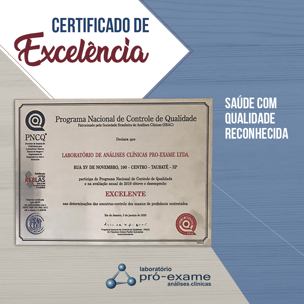 CERTIFICADO DE EXCELÃŠNCIA