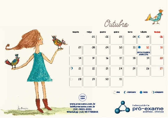 CalendÃ¡rio outubro