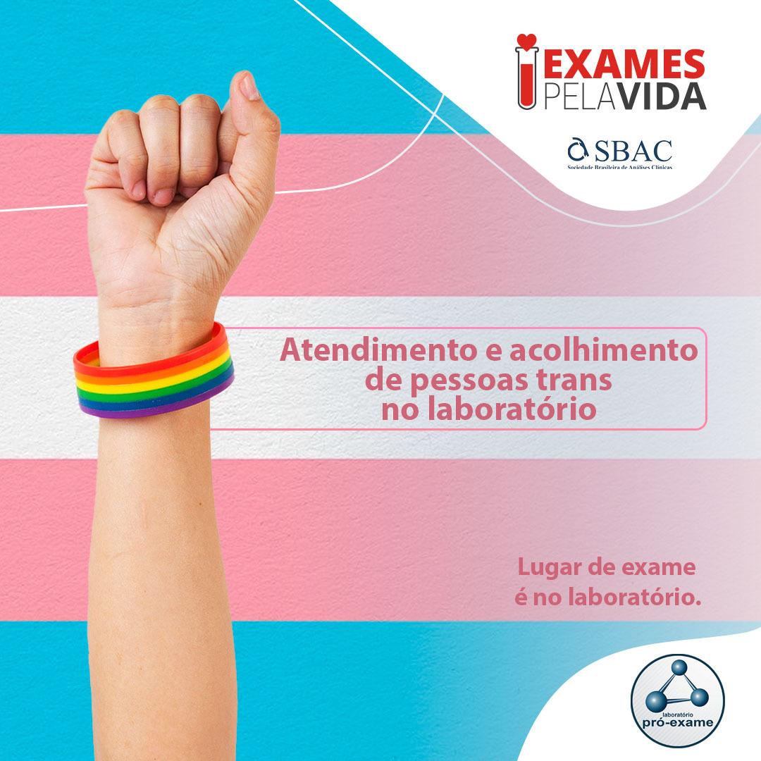 Atendimento e acolhimento de pessoas trans no laboratório