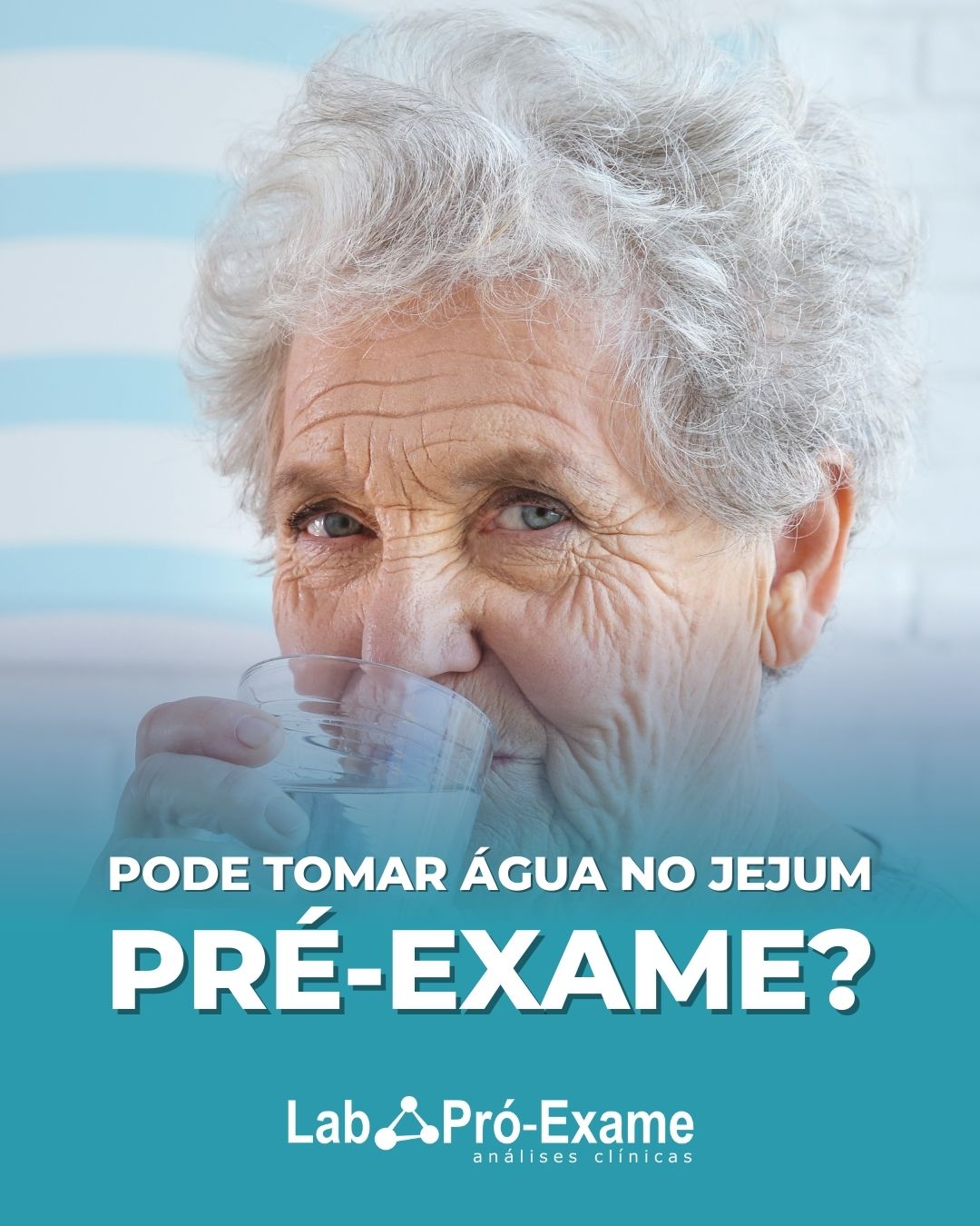 Pode tomar água no jejum pré-exame?