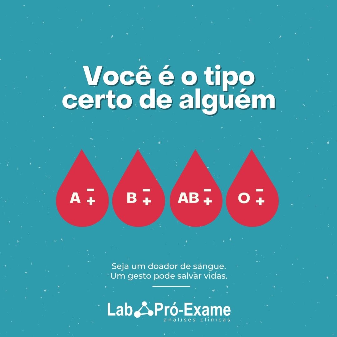 Seja um doador de sangue!